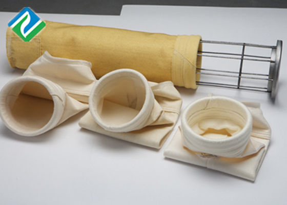 پارچه الیاف شیشه ای PTFE 25 کیسه فیلتر سیمان میکرونی